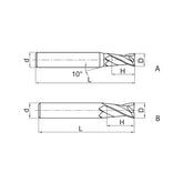 Solid carbide milling End mill Hard machining HM-2E - Makotools Industrial Supply Tools for Metal Cutting